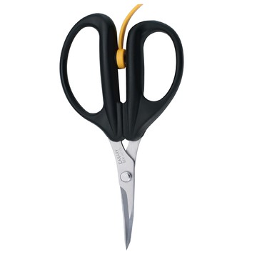 CANARY 長谷川刃物 弧形小彎剪刀大力士 AW-185C 高級不銹鋼材質 日本製  黑色  1個