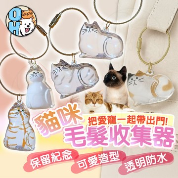 【歐豆K】貓毛收納掛件 透明貓毛收納盒 貓毛收集器 貓毛收集罐 毛髮存放膠囊 貓毛收納瓶 寵物掛件 貓咪掛件