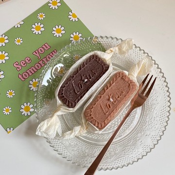 【甜點系列】蓮花奶油餅乾蠟燭 甜點蠟燭