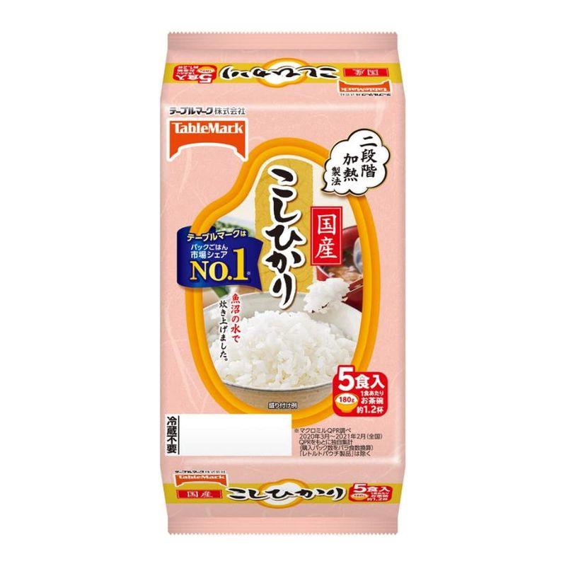 テーブルマーク 国産こしひかり 5食 (180g×5個)×8個入