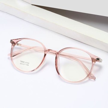 新款圓形裝飾眼鏡框 時尚平光鏡TR90框架眼鏡學院風 可配近視