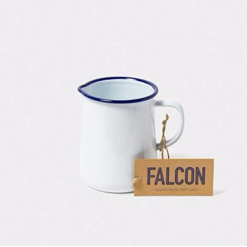 英國 Falcon 獵鷹琺瑯 牛奶罐 536ml (藍白) 醬汁罐 啤酒杯 水壺