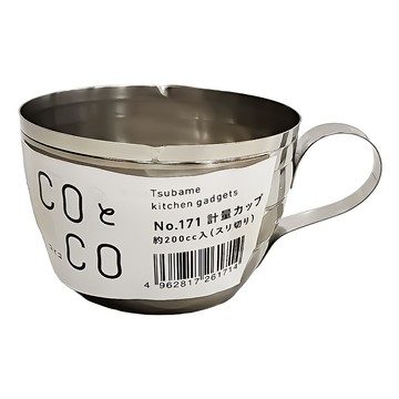 QueenRose霜鳥 18-8不銹鋼刻度小量杯  銀色  200cc  1個