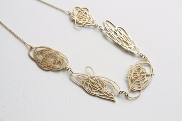 一圈圈的混亂 - 黃銅項鍊