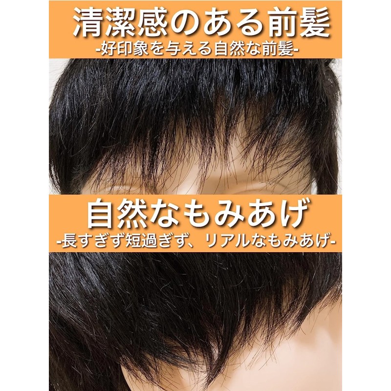 ウィッグ メンズ カツラ 男性用 ショート 必需品５点セット ビジネス