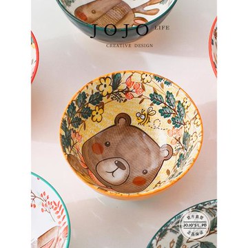JOJO'S L. PD.flute.飯碗家用陶瓷吃飯碗創意個湯碗面碗 | 粘笛