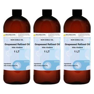 NEW DIRECTIONS 新方向 澳洲原裝進口 保濕按摩基底油 葡萄籽油  3個  1000ml