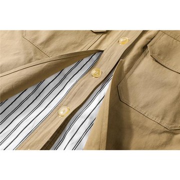 XinmonLee港風復古工裝襯衫外套女春秋假兩件設計感寬松顯瘦上衣