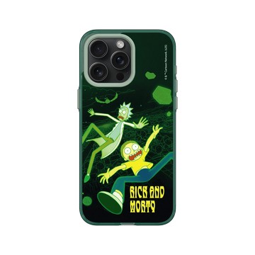 iPhone 15 Pro Max Clear 憂墨綠 - 瑞克和莫蒂 Rick and Morty - 瑞克和莫蒂-多元宇宙