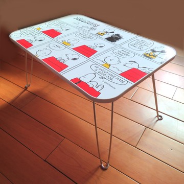asdfkitty*特價 SNOOPY史努比 折疊桌 床上桌-白色-日本正版商品
