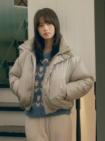 Fleur down puffer jacket_Gray