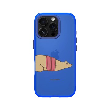 iPhone 16 Pro Clear 激光藍 - 咻咻熊 XiuXiubear - 被帶回家惹