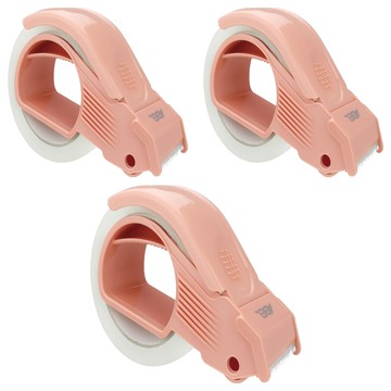 ABEL 力大牌 斜利切防回黏封箱切台 2吋  粉色  3個