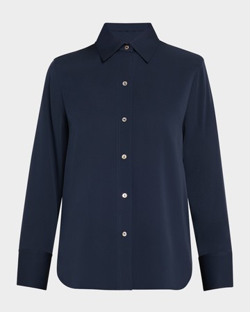 Classic Button-Front Blouse