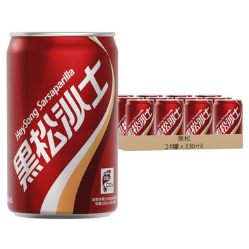 黑松 沙士  330ml  24罐