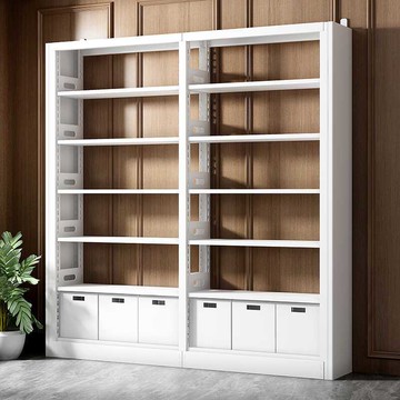 工廠現貨 加厚鋼制書架圖書館收納兒童家用落地書櫃客廳鐵藝置物架儲物架487-LPS 保售後 台灣公司