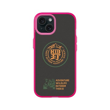 iPhone 15 Clear 粉漾桃 - KID - 拓荒野人KID