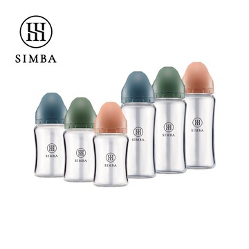 小獅王辛巴 蘊蜜質金玻璃寬口奶瓶全套(新生適用)_波藍治綠覓粉