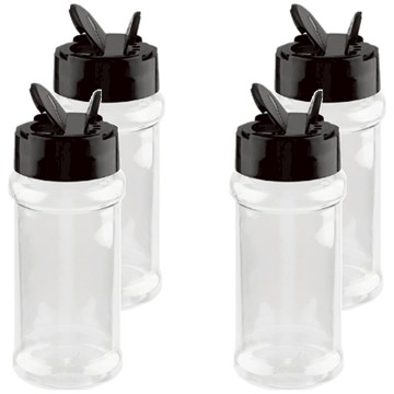 AHOYE 雙邊翻蓋調味料罐  4個  4個調味料罐