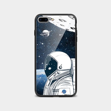 太空人宇宙探索 | 鋼化玻璃殼 | 手機殼