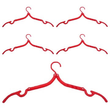 魔術伸縮可收納折疊衣架  顏色隨機  5個