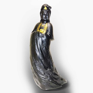 莊清勳 墨玉 《觀音》~附贈底座