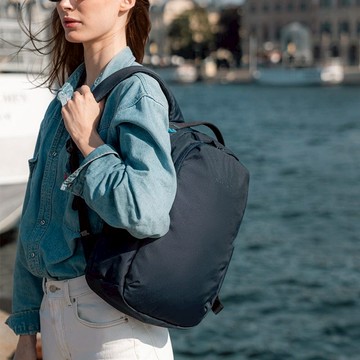 【限時9折】五大專利防盜 全能後背包V 16L 黑色