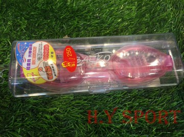 【H.Y SPORT】SAEKO 正光全矽膠超廣角快調扣泳鏡 S-28 粉色/黑色