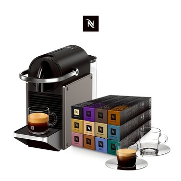 【Nespresso】膠囊咖啡機 Pixie (三色任選) &品味經典探索禮盒120顆(贈品牌禮二選一)