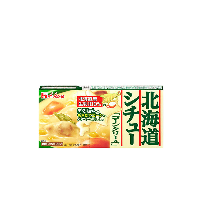 定番！ ハウス食品 北海道シチュー コーンクリーム 180g×10箱 料理 簡単 人気 厳選 お子様 こども 子供 とうもろこし スイートコーン 袋井市