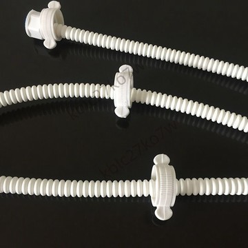 🎉口碑熱賣🎉​熱銷PE-RT波紋進水軟管 30cm40cm 白色塑料供水軟管 冷熱水單頭軟管