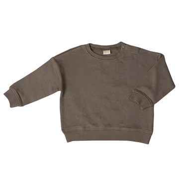 akachan honpo - 長袖經典休閒上衣-深灰色