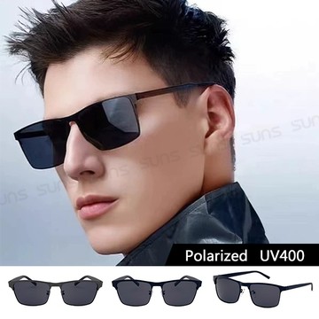 【新品】時尚休閒偏光墨鏡 高質感方框墨鏡 駕駛墨鏡 Polarized超輕量僅21g 防眩光 抗UV400