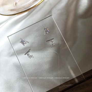 精工微鑲款 值得入！通體925純銀鍍白金/k金 小巧精致百搭耳釘1入