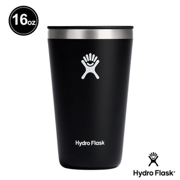 Hydro Flask 官方旗艦 16oz/473ml 隨行杯 時尚黑