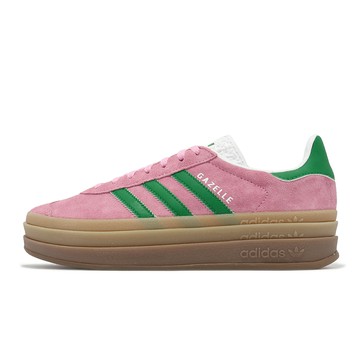 adidas 休閒鞋 Gazelle Bold W 女鞋 粉紅 綠 復古 膠底 厚底 增高 愛迪達 IE0420