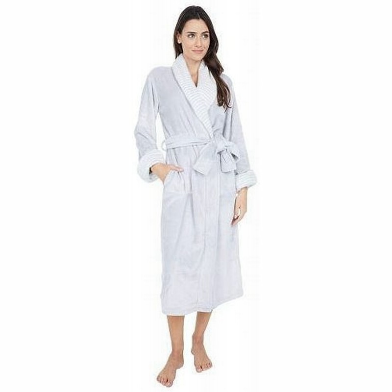 N By Natori レディース 女性用 ファッション パジャマ 寝巻き バスローブ Faux Fur Robe Silver Mood 通販 Lineポイント最大get Lineショッピング
