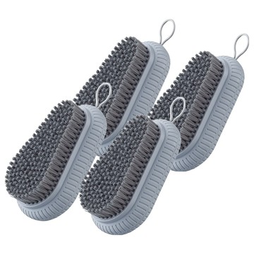 水滴造型洗衣刷  4個  灰色