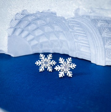 ::雪花:: 純銀 耳環 可維修店家