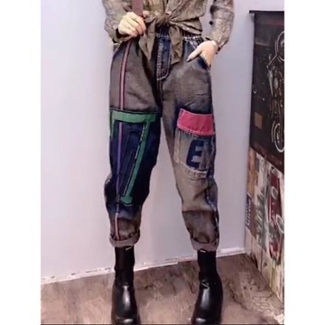 2025秋季新款高腰顯瘦直筒牛仔褲女寬松百搭休閑長褲子潮牌設計感