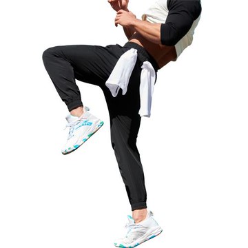 暗獄獵人運動休閑長褲修身薄款跑步透氣彈力夏季束口小腳褲健身褲