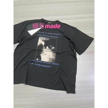 【封頂】erd24ss憂郁的富二代意識形態靜謐之眼做舊水洗標語短袖