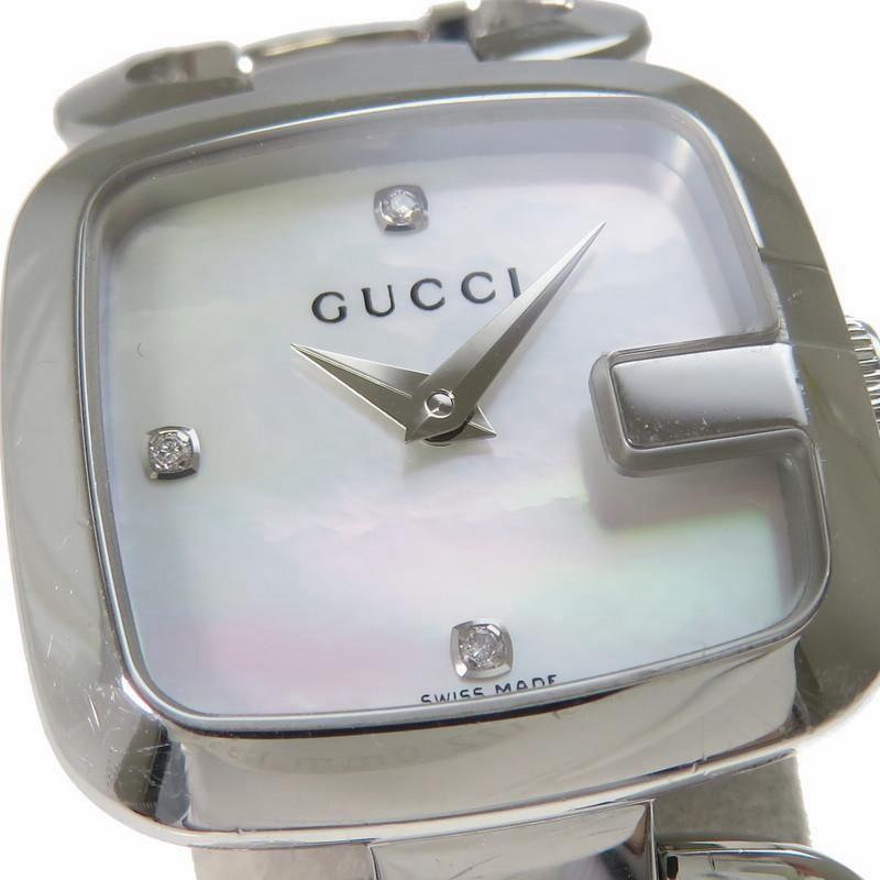 GUCCI Gグッチ 3Pダイヤ 125.5 YA125502 シェル クオーツ 楽天市場】◇ミウラ◇ GUCCI Gグッチ 3Pダイヤモンド 125.5