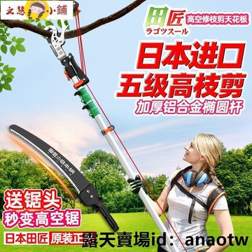 高枝剪高空剪伸縮桿園藝果樹鋸高空修枝剪樹枝剪刀高枝鋸巨無霸