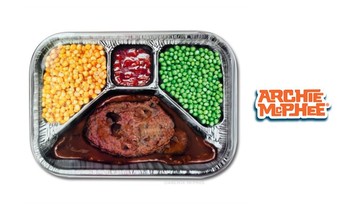 Archie McPhee TV Dinner  Metal Serving Tray 電視微波餐金屬托盤