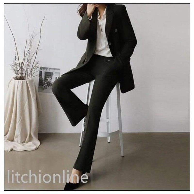 安い ズボンスーツ セットアップ レディース パンツスーツ 春秋フォーマル 通勤 Ol カジュアルスーツ 2点セット スリクルートスーツ オフィス セレモニースーツ 通販 Lineポイント最大get Lineショッピング