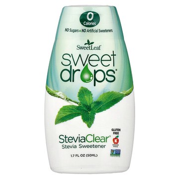 SweetLeaf Stevia, Sweet Drops®，SteviaClear®，1.7 液量盎司（50 毫升）