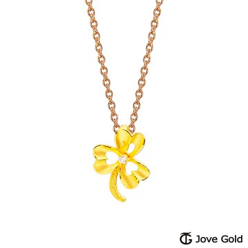 JoveGold漾金飾 美好片段黃金墜子 送項鍊