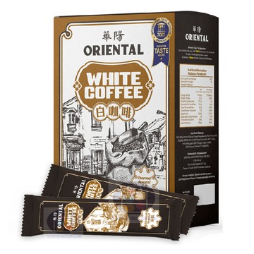 五色優食 華陽 白咖啡 三合一 炭燒風味特濃 400g 馬來西亞 茶餐室 精美盒裝 伴手禮 ORIENTAL KOPI