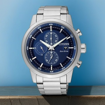CITIZEN 星辰 Eco-Drive 光動能城市計時碼錶-43mm CA0610-52L